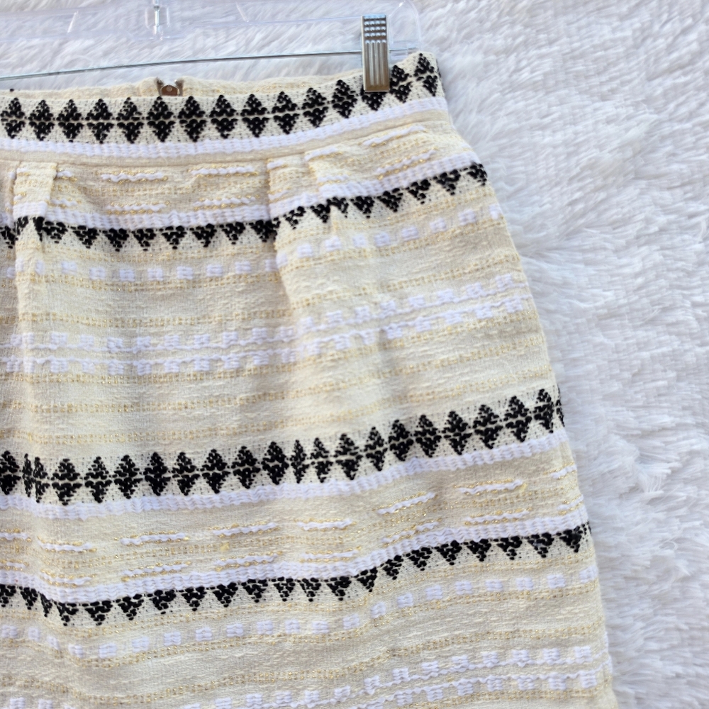 Anthropologie Nomad by Morgan Carper Goldflec Jacquard Mini Skirt - Picture 2 of 8